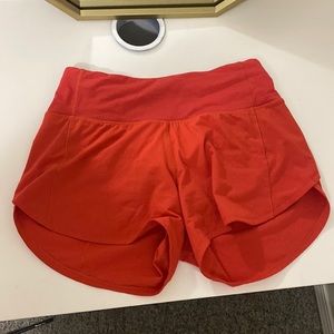 lululemon carnation red speedups